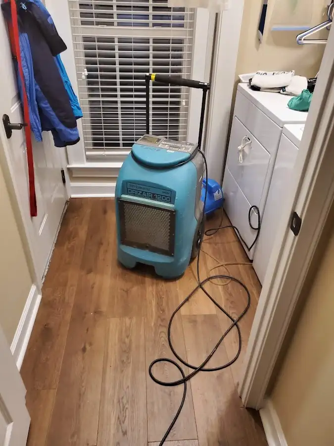 Commercial dehumidifier deployed for Flood Damage Cleanup in Yelm