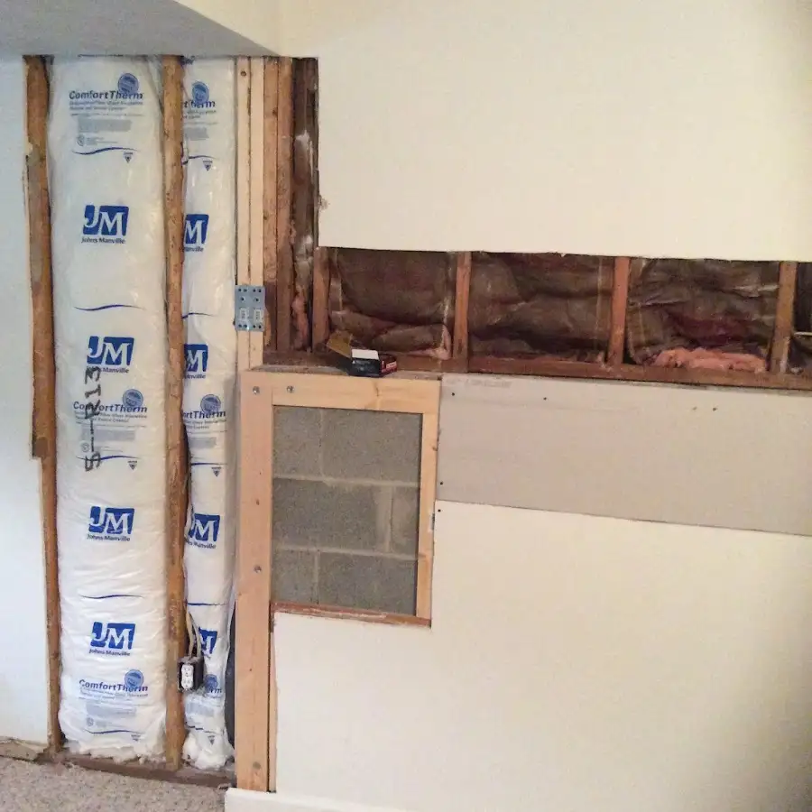 Wall insulation replacement during Contents Cleaning & Restoration in Yelm
